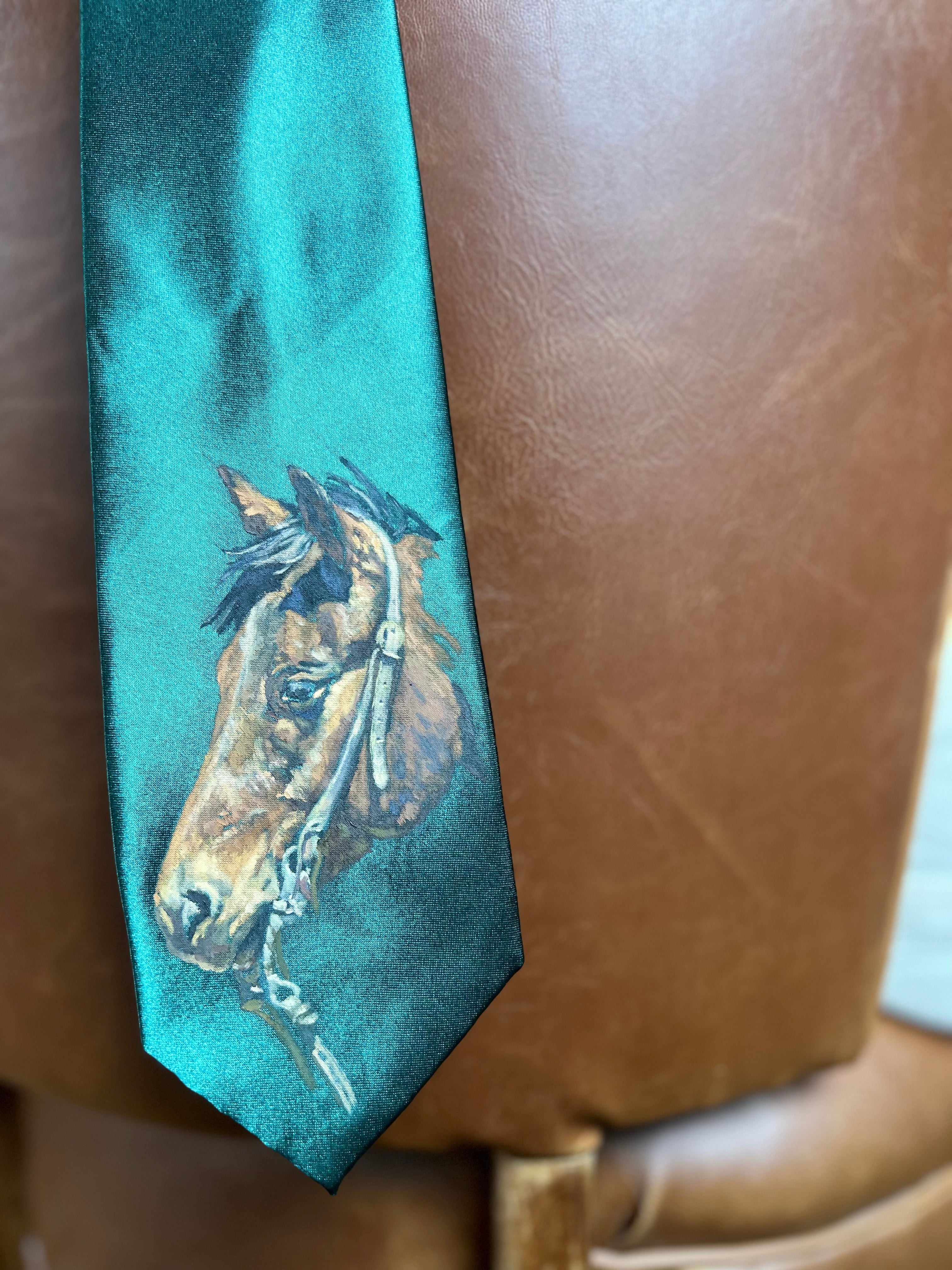 Hand painted tie